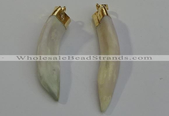 NGP6084 12*60mm – 18*65mm horn wolf tooth pendants wholesale