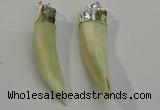 NGP6085 12*60mm – 18*65mm horn wolf tooth pendants wholesale