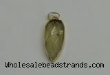 NGP6118 12*35mm - 15*40mm arrowhead lemon quartz pendants