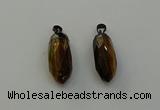 NGP6444 12*24mm - 15*30mm faceted bullet yellow tiger eye pendants