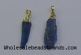 NGP6758 10*35mm - 15*45mm freeform blue kyanite pendants