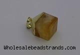 NGP6763 15*22mm cube citrine gemstone pendants wholesale