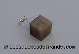 NGP6794 15*22mm cube moonstone gemstone pendants wholesale