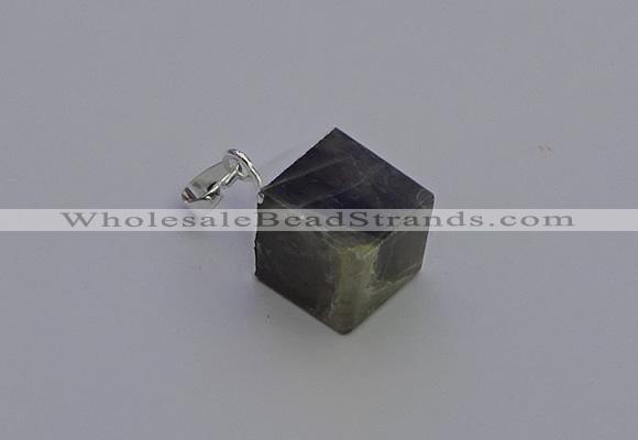 NGP6796 15*22mm cube labradorite gemstone pendants wholesale