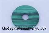 NGP705 35mm natural malachite gemstone donut pendant