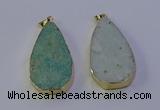 NGP7135 25*50mm - 28*55mm freeform amazonite gemstone pendants