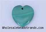 NGP716 30*30mm heart natural malachite gemstone pendant