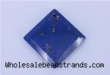 NGP720 6*32mm diamond natural lapis lazuli gemstone pendant