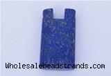 NGP725 18*32mm rectangle natural lapis lazuli gemstone pendant