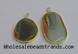 NGP7364 35*45mm - 40*55mm freeform imperial jasper pendants