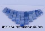 NGP76 Fashion blue lace agate gemstone pendants set jewelry wholesale