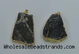 NGP8571 28*45mm - 35*50mm freeform druzy agate pendants wholesale