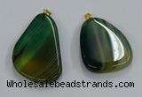 NGP8652 30*45mm - 35*50mm freeform agate pendants wholesale