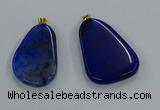 NGP8653 30*45mm - 35*50mm freeform agate pendants wholesale