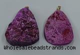 NGP8670 35*55mm - 45*60mm freeform druzy agate pendants wholesale