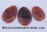 NGP878 5PCS 40-45mm*55-70mm freeform agate gemstone pendants