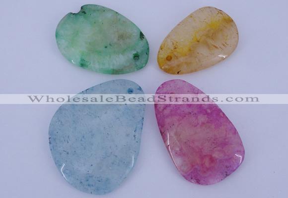 NGP937 5PCS 30-48mm*48-60mm freeform gemstone pendants wholesale