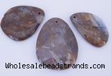 NGP952 5PCS 30-50mm*50-65mm freeform jasper gemstone pendants