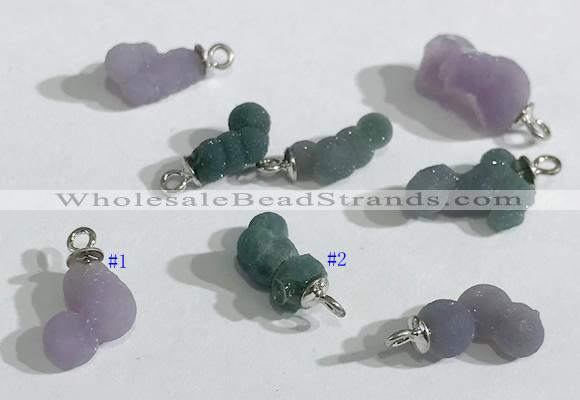 NGP9710 4*8mm - 6*11mm freeform mixed gemstone pendants wholesale