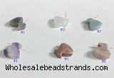 NGP9736 11*11mm  mixed gemstone pendants wholesale