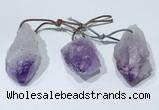 NGP9752 20*30mm-25*55mm freeform amethyst pendants wholesale