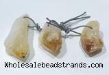 NGP9757 20*30mm-25*55mm freeform citrine pendants wholesale