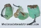 NGP9758 20*40mm-30*55mm freeform Australia chrysoprase pendants