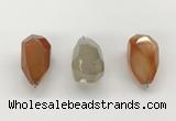 NGP9810 22*35mm - 25*40mm faceted nuggets agate pendants