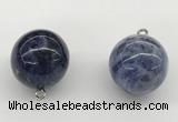 NGP9846 20mm round sodalite gemstone pendants