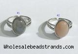 NGR1121 12*15mm oval mixed gemstone rings wholesale