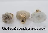 NGR141 25*30mm - 30*40mm freeform druzy agate rings wholesale