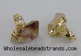 NGR144 18*25mm - 22*30mm faceted nuggets citrine gemstone rings