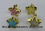 NGR287 25*25mm - 30*30mm star druzy agate gemstone rings