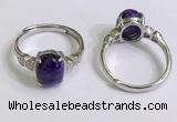 NGR3015 925 sterling silver with 8*10mm oval charoite rings