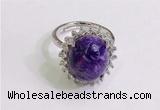 NGR3036 925 sterling silver with 12*14mm oval charoite rings