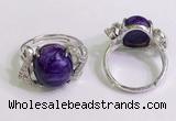 NGR3039 925 sterling silver with 12*14mm oval charoite rings