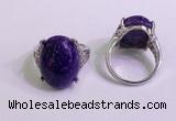 NGR3048 925 sterling silver with 15*20mm oval charoite rings