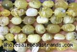 NUGG162 15 inches 10*12mm - 13*18mm nuggets yellow opal beads