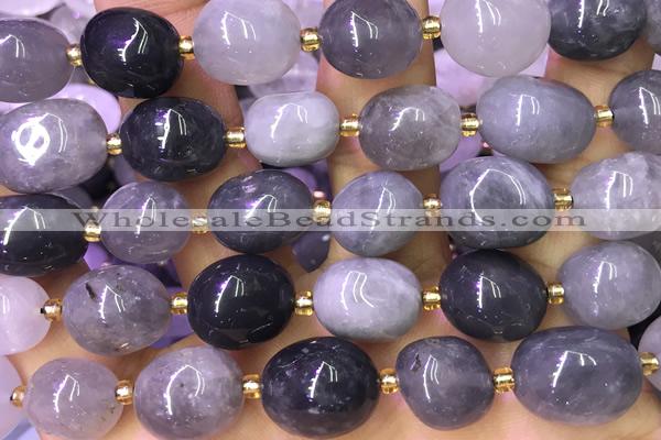 NUGG166 15 inches 10*12mm - 13*18mm nuggets cloudy quartz beads