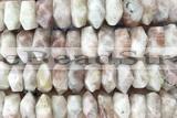 NUGG81 15 inches 13mm - 15mm faceted nuggets sunstone gemstone beads