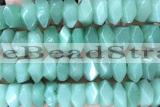 NUGG86 15 inches 13mm - 15mm faceted nuggets green aventurine jade beads