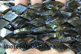 NUGG99 15 inches 12*18mm - 13*20mm freeform labradorite gemstone beads