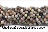 OPAL07 15 inches 10mm round pink opal gemstone beads