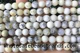 OPAL11 15 inches 8mm faceted white opal beads