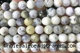 OPAL12 15 inches 10mm faceted white opal beads