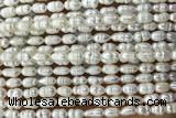 PEAR08 14 inches 4.5mm – 5mm white freshwater pearl beads