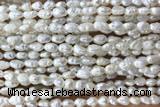 PEAR10 14 inches 4mm – 5mm white freshwater pearl beads