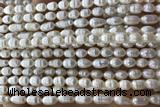 PEAR11 14 inches 4mm – 5mm white freshwater pearl beads