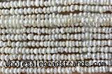 PEAR15 14 inches 3mm – 4mm white freshwater pearl beads