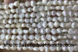 PEAR26 14 inches 6mm – 7mm white freshwater pearl beads